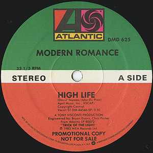 Modern Romance High Life Atlantic Us Nm