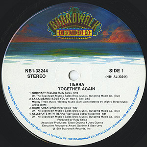 Tierra / Together Again (LP) / Boardwalk Entertainment Co 1981 US