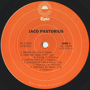 Jaco Pastorius(LP)