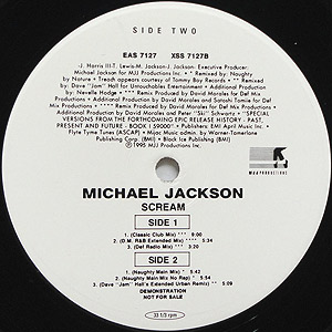 Michael Jackson / Scream - The Remixes(Promo12×2) / Epic 1995 US