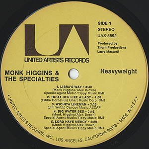 Monk Higgins & The Specialties / Heavyweight(LP) / United Artists